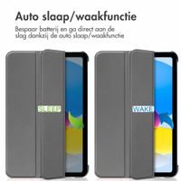 imoshion Trifold Bookcase Apple iPad 11 (2025) 11 inch A16 / iPad 10 (2022) 10.9 inch - Grijs