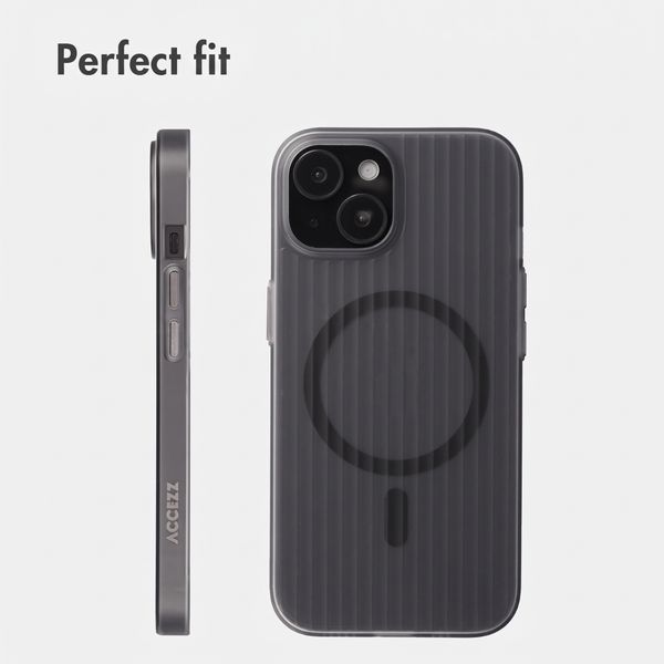 Accezz Lite Case with MagSafe | Fluted | Apple iPhone 15 - Grey