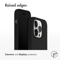 Accezz Liquid Silicone Back Cover Apple iPhone 14 Pro - Black