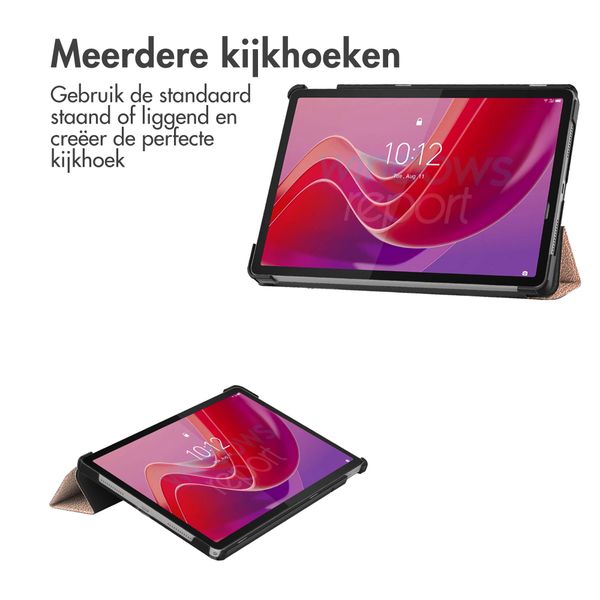 imoshion Trifold Bookcase Lenovo Tab M11 - Rosé Goud