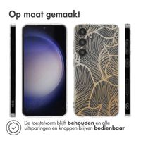 imoshion Design hoesje Samsung Galaxy S24 - Golden Leaves Transparant