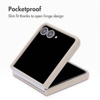 Accezz Liquid Silicone Case with MagSafe Samsung Galaxy Z Flip 8 - Stone
