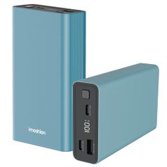 imoshion Ultra Series Aluminium Powerbank 20.000 mAh - Quick Charge en Power Delivery - Petrol Green