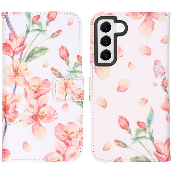 imoshion Design Softcase Bookcase Samsung Galaxy S22 - Blossom Watercolor