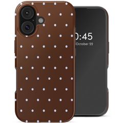 Selencia Vivid Case Apple iPhone 17 - Happy Dots Chocolate