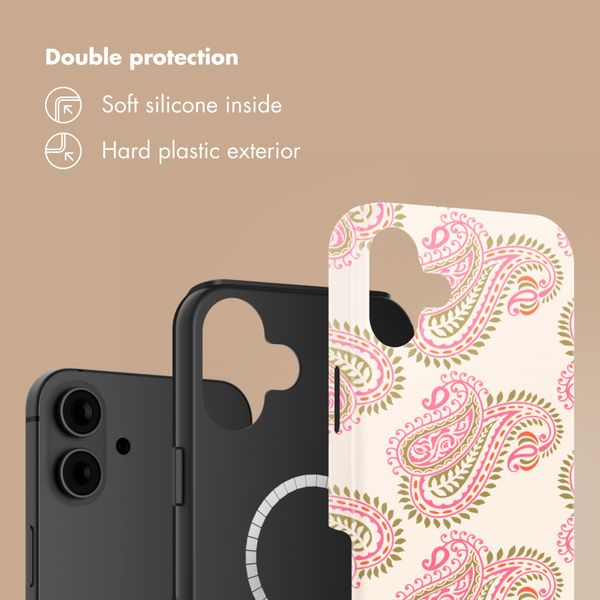 Selencia Vivid Back Cover with MagSafe Apple iPhone 16 - Paisley Blush