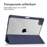 imoshion Trifold Hardcase Bookcase Apple iPad Pro 12.9 (2018/2020/2021/2022) - Donkerblauw