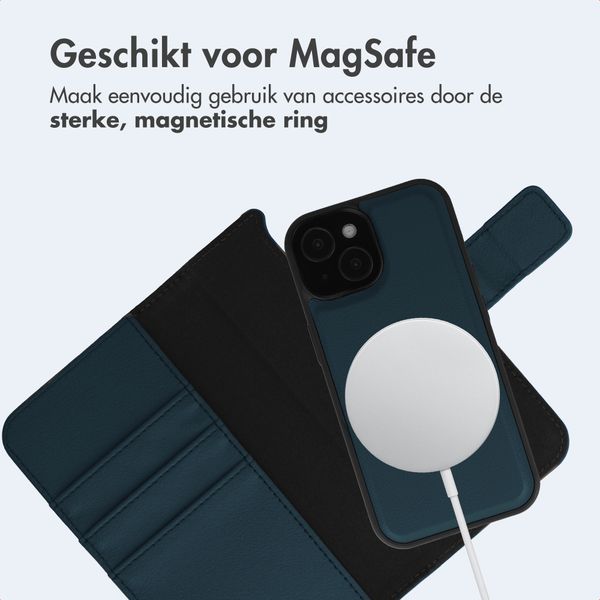 imoshion Uitneembare 2-in-1 Luxe Bookcase Apple iPhone 15 - Blauw