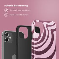 Selencia Vivid Backcover Apple iPhone 11 - Wavy Swirl Pink Plum