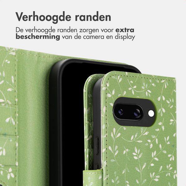 imoshion Design Bookcase Google Pixel 9A - Green Flowers