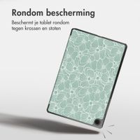 imoshion Design Trifold Bookcase Samsung Galaxy Tab A11 Plus / A9 Plus - Botanica