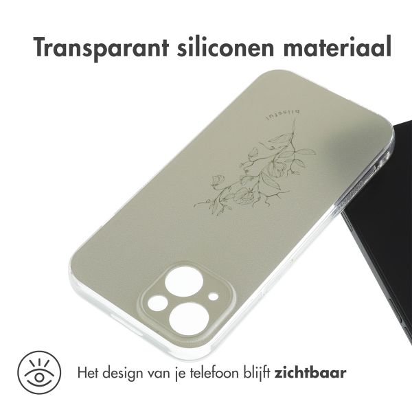imoshion Design hoesje Apple iPhone 15 - Floral Green