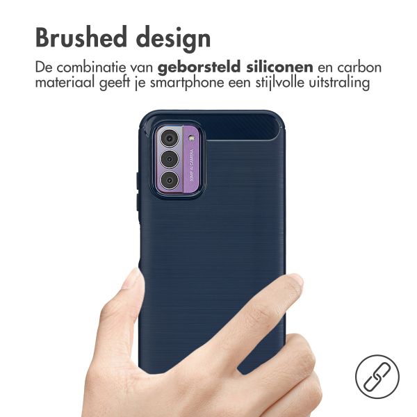 imoshion Brushed Backcover Nokia G42 - Donkerblauw