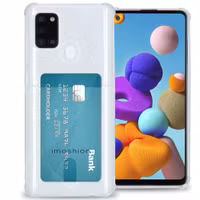 imoshion Softcase Backcover met pashouder Galaxy A21s - Transparant