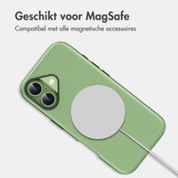 imoshion Color Backcover met Thin MagSafe Ring Apple iPhone 16 - Donkergroen