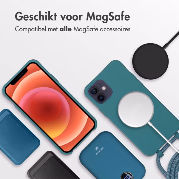 imoshion Color Backcover met afneembaar koord MagSafe Apple iPhone 12 (Pro) - Donkergroen