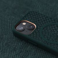 Njorð Collections Salmon Leather MagSafe Case iPhone 13 Mini - Dark Green