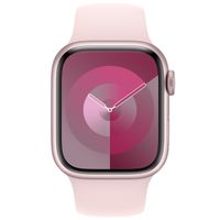 Apple Sport Band Apple Watch Series 1 t/m 9 / SE (38/40/41 mm) | Series 10 (42 mm) - Maat S/M - Light Pink