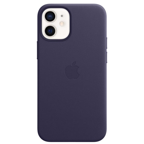 Apple Leather Backcover MagSafe Apple iPhone 12 Mini - Deep Violet