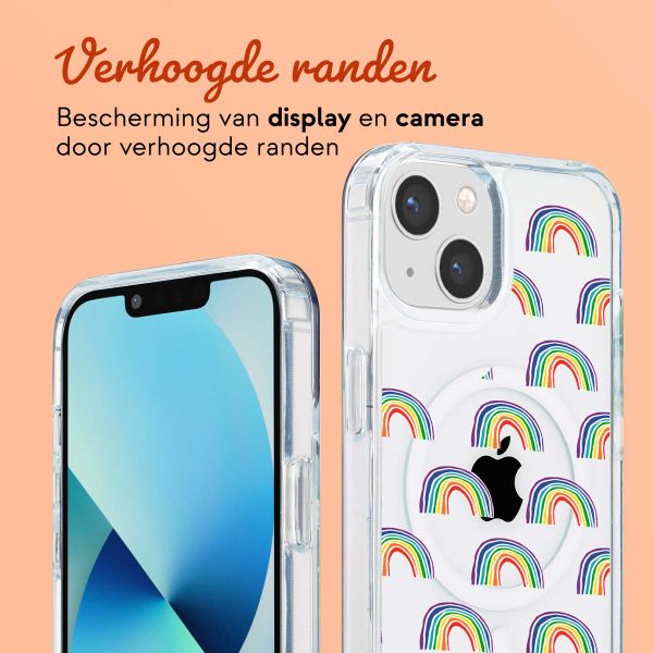Ontwerp je eigen MagSafe Backcover met afneembaar koord Apple iPhone 13 - Transparant