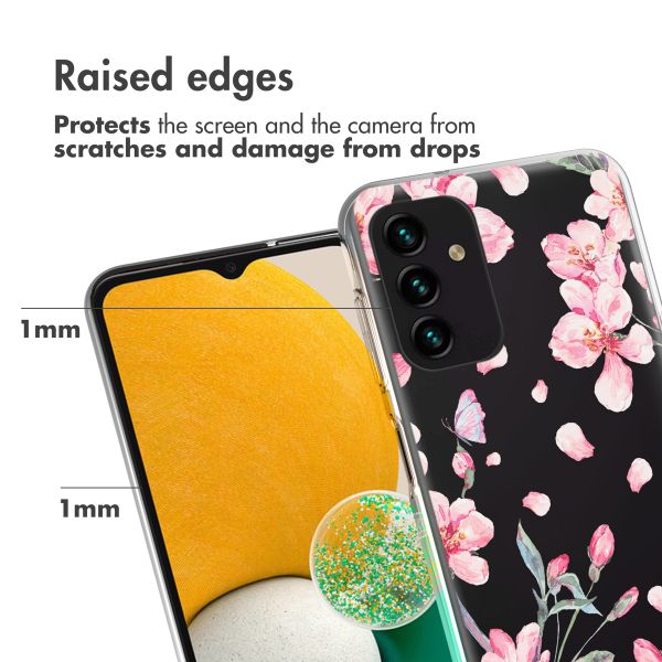 imoshion Design hoesje Samsung Galaxy A13 (5G) / A04s - Bloem - Roze