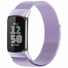 imoshion Milanees magnetisch bandje Fitbit Charge 5 - Maat M - Paars