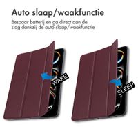 imoshion Trifold Bookcase Apple iPad Pro 11 (2025) M5 / (2024) M4 - Bordeaux