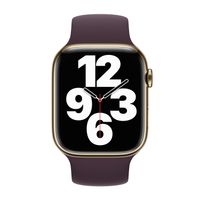 Apple Siliconen solobandje Apple Watch | 44/45/46/49 mm - Maat 4 - Dark Cherry