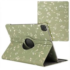 imoshion 360° Draaibare Design Bookcase Apple iPad Air 13 inch (2025) M3 / (2024) M2 - Green Flowers