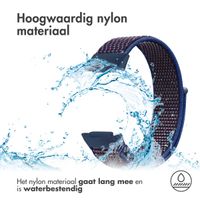 imoshion Nylon bandje Fitbit Charge 5 - Maat L - Blauw