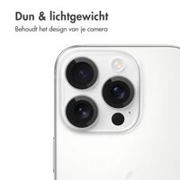 imoshion 2 Pack Camera lens protector iPhone 16 Pro / 16 Pro Max - Wit / Titanium