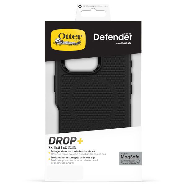 OtterBox Defender Rugged Backcover met MagSafe iPhone 16 Pro - Black