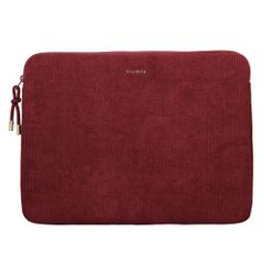 Selencia Corduroy Laptop hoes 15-16 inch - Laptopsleeve - Deep Burgundy