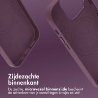 Accezz MagSafe Leather Backcover Apple iPhone 14 Pro - Heath Purple