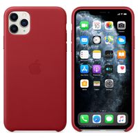Apple Leather Backcover Apple iPhone 11 Pro Max - Red