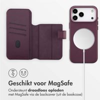 Accezz Leather Bookcase 2-in-1 met MagSafe Apple iPhone 17 Pro Max - Heath Purple