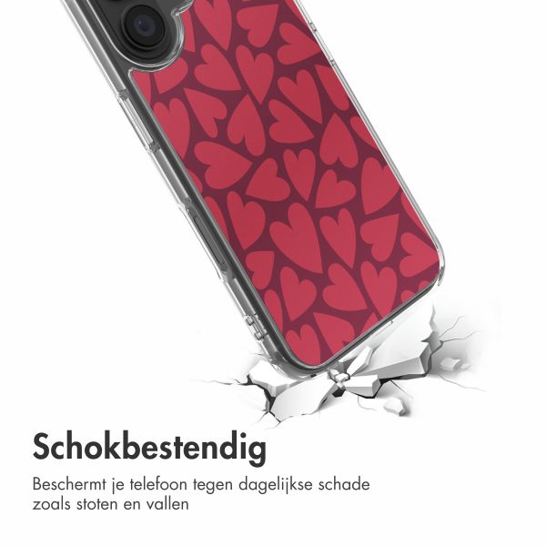 imoshion Design hoesje Apple iPhone 16 - Hearty Coral Dust