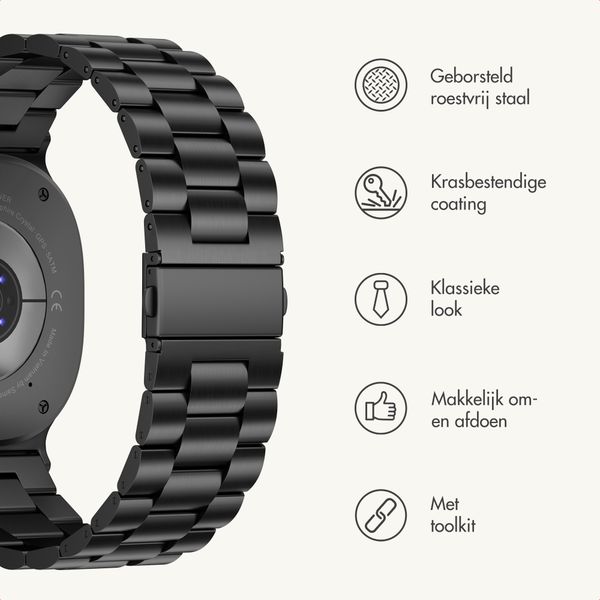 imoshion Stalen bandje  - Universeel 20 mm aansluiting - Zwart
