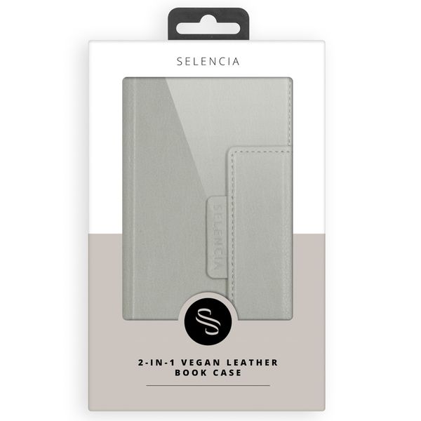 Selencia 2-in-1 Uitneembare Vegan Lederen Bookcase iPhone 11 - Grijs