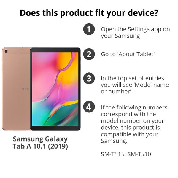 Accezz Premium glass screenprotector Tablet Samsung Galaxy Tab A 10.1 (2019)