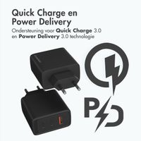 imoshion Wall Charger 65 Watt | 2x USB-C + 1x USB-A - Zwart