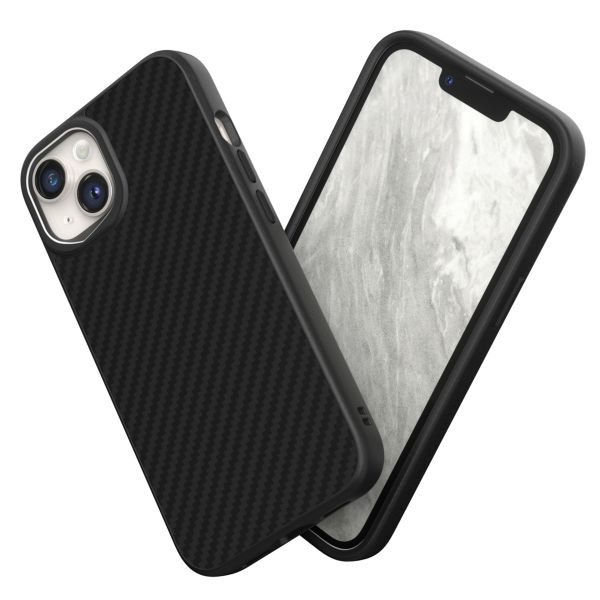 RhinoShield SolidSuit Backcover iPhone 14 - Carbon Fiber Black