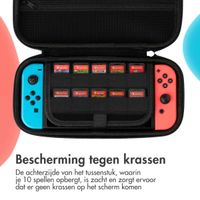 imoshion Nintendo Switch case met ritsvak - Hoes Nintendo Switch (OLED) met handvat - Zwart