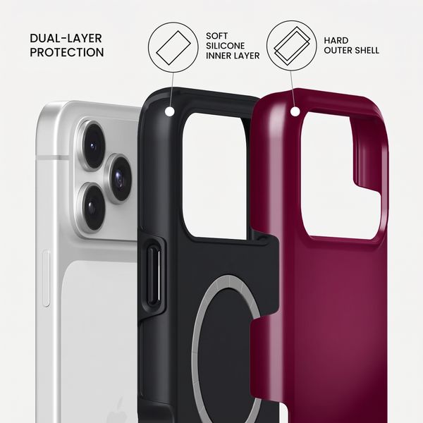 Burga Tough Case with MagSafe Apple iPhone 17 Pro - Dark Cherry