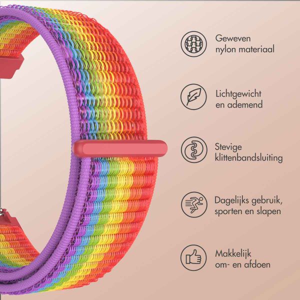 imoshion Nylon bandje klittenband - Universeel 20 mm aansluiting - Rainbow