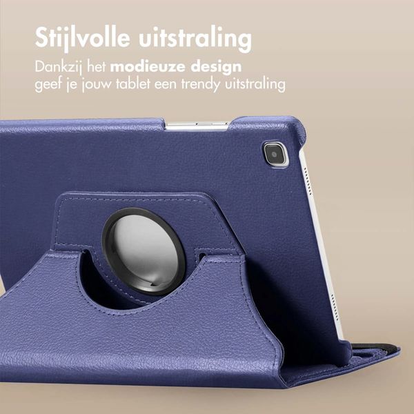 imoshion 360° draaibare Bookcase Samsung Galaxy Tab S6 Lite (2020/2022/2024) - Donkerblauw
