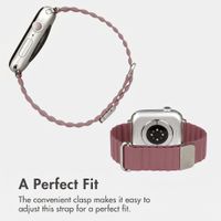 imoshion Magnetic Faux Leather Band Apple Watch | 44/45/46/49 mm - Rose