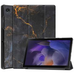 imoshion Trifold Design Bookcase Samsung Galaxy Tab A8 - Black Marble