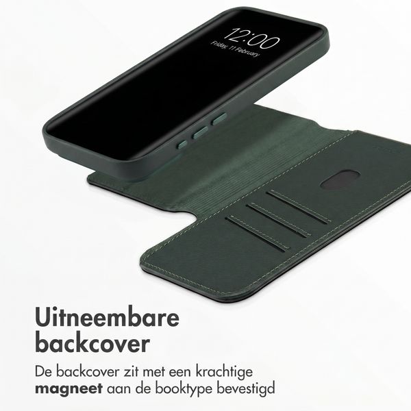 Accezz Leather Bookcase 2-in-1 met MagSafe Apple iPhone 18 Pro / 17 Pro - Cedar Green