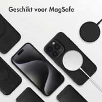 imoshion Color Backcover met MagSafe Apple iPhone 15 Pro - Zwart